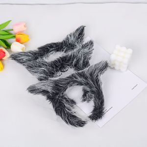 Diadema de Orejas de Lobo de Peluche, Diadema de Animal de Poliéster Unisex, Duradera, de Alta Calidad, para Navidad, Halloween y Fiestas - Product Image 5