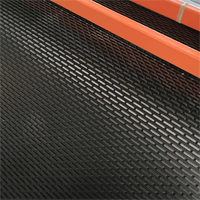 Bande transporteuse industrielle en PVC à motif linéaire pour ponceuse à bande large, résistante à l'usure et à la traction