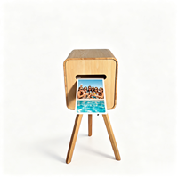 Neues Design Langlebiger Tragbarer Holz-Druckständer iPad DSLR Fotobox Sofortdruck-Ständer für Hochzeiten und Events