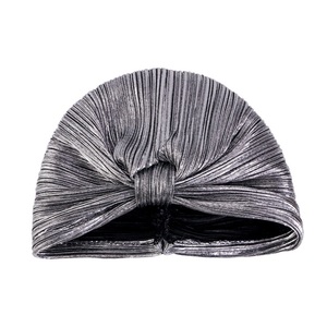 Bon marché, chapeau bandeau doré pré-noué pour femme, turban musulman, <span class=keywords><strong>hijab</strong></span> fin et doux - Product Image 4