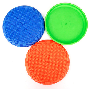 Juguete Interactivo para Perros, Disco Volador de Entrenamiento para Exteriores, Resistente a Mordidas, de Goma Redonda con Diseño de Baloncesto, Juguetes Masticables Suaves de TPR - Product Image 1