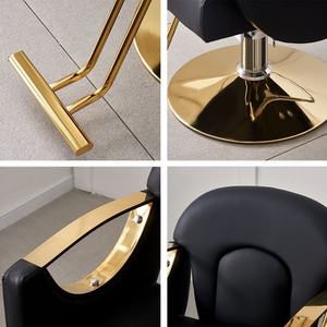Wss 2025 Sboer Factory Direct Luxury All Purpose Gold <b>Reclining</b> Hydraulic Barber <b>Chair</b> Hair <b>Beauty</b> Salon Barber <b>Chair</b> for Sale - Product Image 4