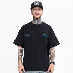 <b>White</b> Letter Print Men T Shirt Cotton O Neck Short Sleeve <b>Tee</b> High Street Streetwear Casual Top - Product Image 2