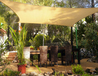 2024 nouveau haute résistance HDPE respirant voile de soleil filet d'ombrage Rectangle Triangle Type voiles d'ombrage pour jardin Patio tissé techniques