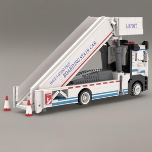 Ensemble de blocs de construction Masterpieces Engineering, voiture de gare d'aéroport, avec briques ABS - Modèle de jouet de construction DIY pour les enfants de 6 ans et plus - Product Image 4