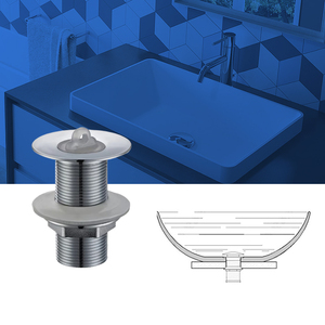 Phổ thép không gỉ lưu vực cống cho Vanity bồn rửa kích thước tiêu chuẩn phù hợp với 1.5 "đến 2" cống - Product Image 4