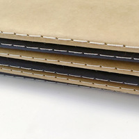 Carnet de notes vintage A7 portable en papier kraft, journal créatif à couverture rigide avec reliure thermique, carnet de poche pour journal intime