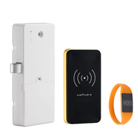 Casier électronique intelligent pour piscine avec serrure à carte, armoire de rangement pour salle de bain avec déverrouillage par clé et alimentation par batterie