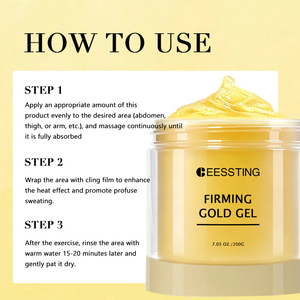 Gel Or 24K Hydratant Intense Effet Resserre les Pores, Éclaircit les Imperfections, Rajeunit et Raffermit le Teint – Meilleure Vente - Product Image 5