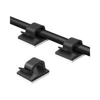 Organisateur de câbles en nylon plastique auto-adhésif HCSL WCL-0805 3M, clip pour câble métallique pour la gestion des câbles