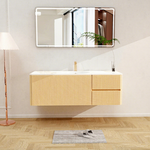 Lavabo en dalle de porcelaine au design moderne et durable, prix de gros, approvisionnement en vrac pour projets hôteliers et d'appartements, fabriqué en céramique granitique - Product Image 1