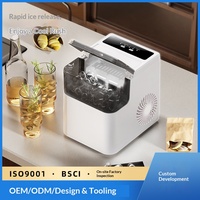 Machine à glaçons électrique en plastique, portable, intelligente, petite puissance, entièrement automatique, pour usage domestique et hôtelier, traitement personnalisé, 165W