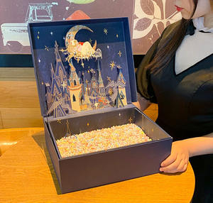 Caja de Regalo Sorpresa con Diseño de Cielo Estrellado, Hecha con Materiales Reciclados, Laminada Mate, Regalo de Cumpleaños para Novio - Product Image 4