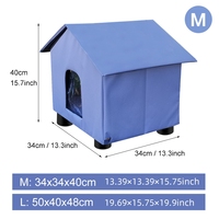 Rumah Kucing IVY Berpemanas, Indoor Outdoor, Tahan Air dan Anti Lembab, Kandang Kucing, Tempat Tidur dengan Kaki