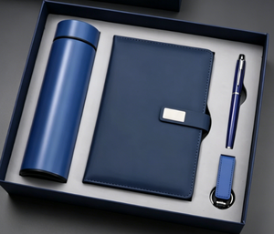 2026 Wholesale Business Luxury <b>A5</b> Diary Bottle Set Customizable Leather <b>A5</b> <b>Notebook</b> and Pen Gift Set With Thermal Mug and USB - Product Image 5