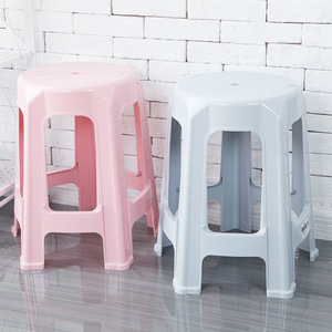 <b>Plastic</b> <b>Stool</b> 25cm Minimalist Stackable Living Room Chair - Product Image 4