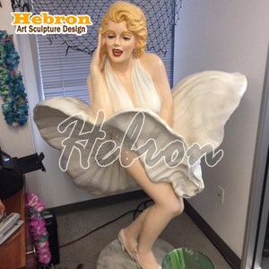 Estatua de Resina de Tamaño Real de <span class=keywords><strong>Marilyn</strong></span> <span class=keywords><strong>Monroe</strong></span>, Personalizable, para Parques de Entretenimiento Interiores - Product Image 5