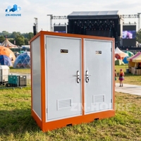 Maison conteneur préfabriquée, WC portable, toilettes préfabriquées, salle de bain extérieure pour camping, sanitaire mobile