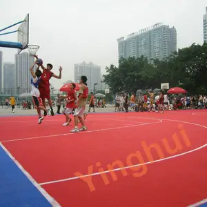 O-04 баскетбольное оборудование спортивный пол баскетбольная напольная система пластиковая уличная баскетбольная площадка пол