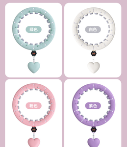 Smart Digital Counte Weighted Workout <strong>Hoop</strong> Waist Fitness Circle <strong>with</strong> <strong>Ball</strong> for Workout and <strong>Exercise</strong> - Product Image 2