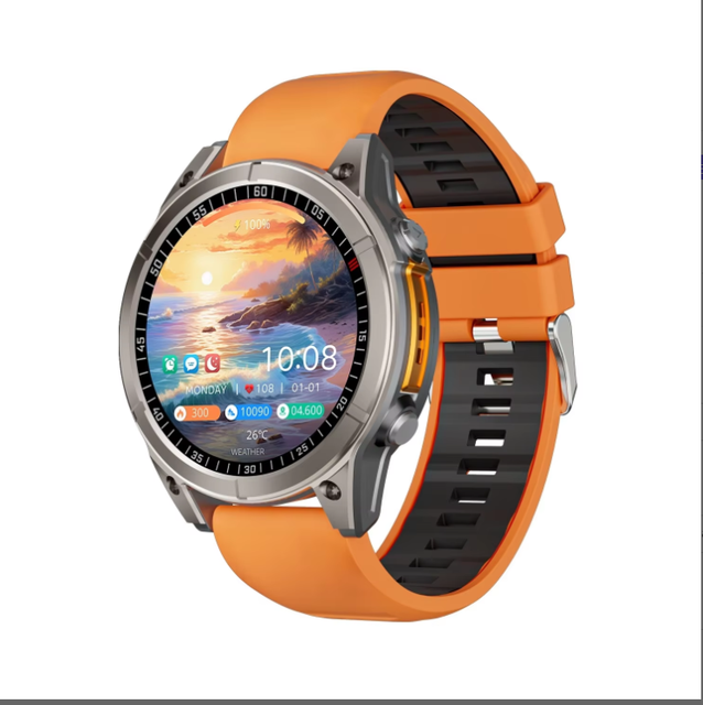 2026 New JS Fenix8 Sport Watch NFC Voice Assistant 1.38'' HD Round Screen New Smart Watch Flashlight Fashion