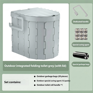 Customizable Portable Folding Camping Toilet, Suitable for Camping, Fishing, Beach & Garden Outdoor Scenarios. - Product Image 6
