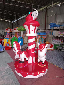 Parque de Atracciones para interiores y exteriores, parque de diversiones para niños, carrusel para tres personas - Product Image 5