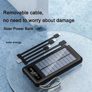 Vente en gros Banque d'énergie <span class=keywords><strong>solaire</strong></span> personnalisée 20000mah câble à quatre fils intégré <span class=keywords><strong>chargeur</strong></span> d'urgence multifonctionnel pour le camping en plein air - Product Image 5