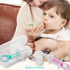 Liquid Feeding Squeeze Box Package Safe Material Baby Medicine Feeder Nipple Type Anti-choking Baby Medicine Syringe Feeder