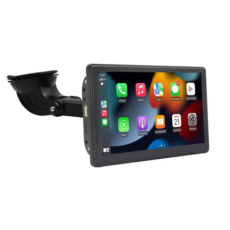 7 дюймов Высокое качество сенсорный экран беспроводной carplay экран Портативный Автомобильный плеер GPS навигация с CarPlay для универсальных машин