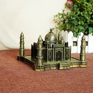 Metaal Ambachten Creatieve Indian Souvenir Beroemde Gebouw Taj Mahal Model Toeristische Geschenken