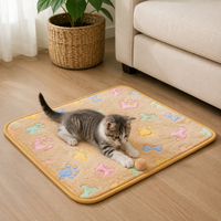 Couverture pour animaux de compagnie en polaire corail personnalisable avec logo, toutes saisons, universelle, lavable, confortable, accessoire de couchage pour animaux