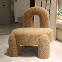 Nouveau tissu de haute qualité alpaga doux 100% Polyester fauteuil maison chambre meubles canapé simple