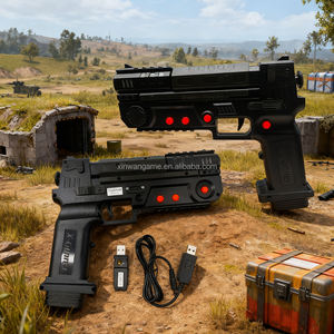 XGUNNER Pistola con Rinculo e Pulsante, Adattatore Wireless 2.4G per PC, Console PS3, Simulatore di <span class=keywords><strong>Giochi</strong></span> di Tiro, Macchina Arcade TV - Product Image 3