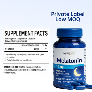 Cápsulas de Melatonina de 10 mg de Alta Potencia y Acción Rápida para Dormir, para Adultos, Sin Gluten, Aptas para Veganos, No Causan Hábito - Product Image 2