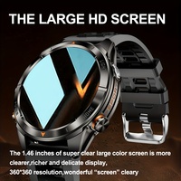 SENBONO Nuevo Reloj Inteligente KT80 para Hombre con Pantalla Grande HD de 1.46'', Batería Grande de 515 mAh, Larga Duración en Espera, para Marcar y Contestar Llamadas, Deportivo para Hombre