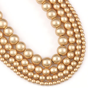 Contas de pedra de hematita de ouro, redondas com 2/<span class=keywords><strong>3</strong></span>/4/6/8mm fosca, fosca, leve, para atacado fazer jóias DIY - Product Image 4