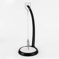 Ornement pendulaire en arc noir pour étagère de salon et bureau, décoration en métal pour la maison et la salle d'étude