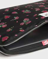 Housse d'ordinateur portable imperméable OEM, fermeture éclair, polyester, sac pour ordinateur portable, housse d'ordinateur portable 14 pouces, motif floral