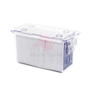 MG 8 cubiertas de caja de tarjetas transparente engrosada de plástico para naipes caja de descarte de tarjetas de desecho - Product Image 1