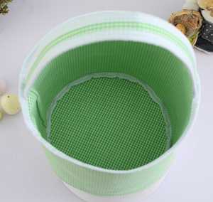 Panier de rangement portable personnalisé, brodé, décorations de maison pour les fêtes, panier de Pâques à carreaux pour enfants - Product Image 6