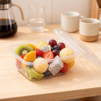 Boîte alimentaire rectangulaire transparente en plastique pour salade et plats à emporter – Offre Spéciale