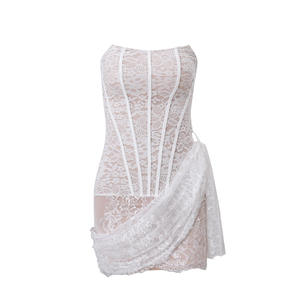 Printemps/été Mode Femmes Robe Sexy Dentelle <span class=keywords><strong>Haute</strong></span> <span class=keywords><strong>Couture</strong></span> <span class=keywords><strong>Jupe</strong></span> - Product Image 5