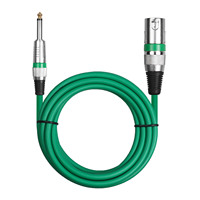 Câble de scène stéréo 1/4 ''mâle vers XLR mâle et XLR femelle Câble de microphone