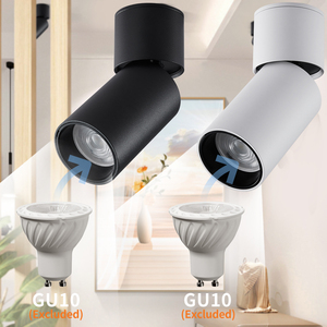 Spot LED encastré réglable 15W au design moderne, projecteur de plafond LED, éclairage orientable avec ampoule GU10 - Product Image 2