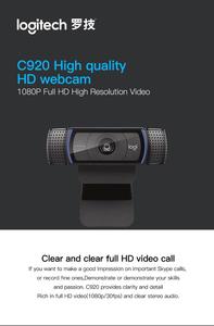 Logitech-<span class=keywords><strong>Camara</strong></span> de escritorio C920 PRO Anchor, recomendado, de alta calidad, para vídeo HD en vivo, color negro - Product Image 4