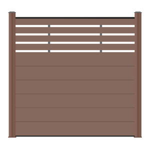 Cercado Decorativo para Jardín, Resistente a los Rayos UV, Impermeable, de WPC con Aspecto de Madera - Product Image 1