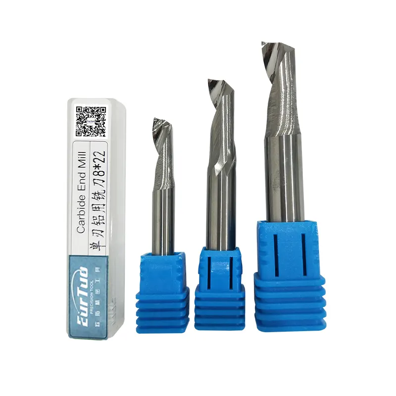 Nieuwe Aanbieding Eurtuo Single Fluit Aluminium Gewijd Carbide End Mill