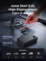 UGREEN Jump Starter Power Pack 1000A Penguat Baterai Mobil 12000mAh Power Bank Jump Starter Mobil Dengan Layar Digital