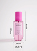 Offre Spéciale – Flacon pulvérisateur PET ambré de 200 ml à épaule plate, vide, avec pompe brumisatrice pour toner et soins de la peau – Emballage OEM ODM